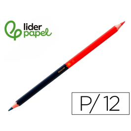 Liderpapel Lápices Bicolor Fino Rojo/Azul con Mina Ultrarresistente, Madera de Alta Calidad Precio: 5.50000055. SKU: B14ZQ4MEPJ
