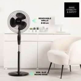 Ventilador de Pie Taurus GRECO 16CR ELEG Negro 50 W