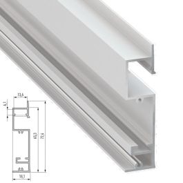 Perfíl Aluminio  FLARO 2,02M - Anodizado Plata Precio: 27.50000033. SKU: 15096783896963