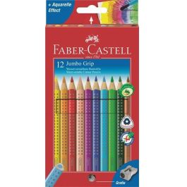 Faber-Castell Lápices de Colores Jumbo Grip, Multicolor, 12 unidades, de forma Triangular Precio: 32.69000009. SKU: B15DSVJMAW