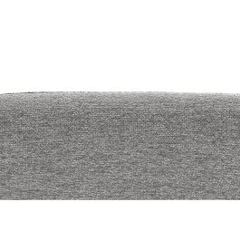 DKD Home Decor Sillón Scandi Gris Claro y Negro de Poliéster y Metal 62 x 76.5 x 66 cm, Altura Asiento 46 cm