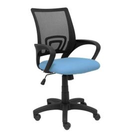 Silla Piqueras Y Crespo Vianos Brazos Fijos Mecanismo Basculante Con Regulador De Presion Elevacion Del Asiento En Altura Ruedas Nylon Respaldo Malla Transpirable Negra Y Tapizado Bali Azul Cielo Precio: 131.50000006. SKU: S5703884