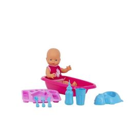 Muñeco baby pipi comiditas con bañera 40x13x58cm Muñeco baby pipi comiditas con bañera 40x13x58cm