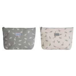 Neceser Baby DKD Home Decor Blanco Gris 8 x 21 x 33 cm (2 Unidades) Precio: 9.5000004. SKU: B1JH47ZNPF