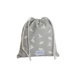 Bolsa Baby DKD Home Decor Blanco Gris 2 x 26 x 24 cm (2 Unidades)