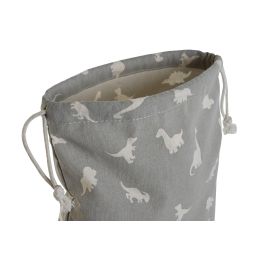 Bolsa Baby DKD Home Decor Blanco Gris 2 x 26 x 24 cm (2 Unidades)