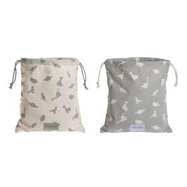 Bolsa Baby DKD Home Decor Blanco Gris 2 x 26 x 24 cm (2 Unidades) Precio: 4.88999962. SKU: B15JWX339K