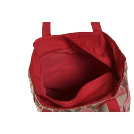 Bolso Mediterraneo DKD Home Decor Fucsia Beige 16 x 66 x 31 cm