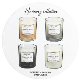 Juego De 4 Velas Perfumadas Home Deco Factory altura 6 cm