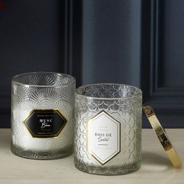 Vela Perfumada Con Vaso Decorado Home Deco Factory