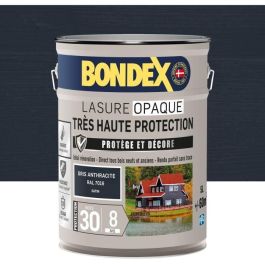 Tinte opaco de muy alta protección - Gris antracita RAL 7016 satinado - BONDEX - 5 L