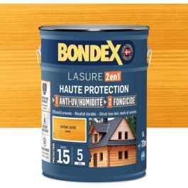 Tinte de alta protección 2 en 1 - Roble dorado satinado - BONDEX - 5 L