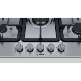 BOSCH - PGP6B5B90 - Mesa de gas - 4 quemadores - 7500W - L58,2cm x P52cm - Acero inoxidable