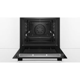 Horno multifunción de pirólisis - BOSCH SER6 - HBA5785S6 Acero inoxidable - Volumen del horno: 71l - Unidad de 9 modos de cocción - Al595xL594xP548mm