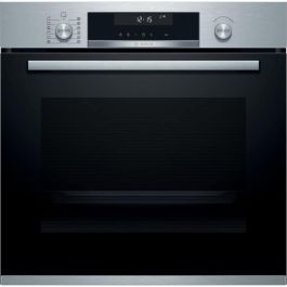 Horno multifunción de pirólisis - BOSCH SER6 - HBA5785S6 Acero inoxidable - Volumen del horno: 71l - Unidad de 9 modos de cocción - Al595xL594xP548mm