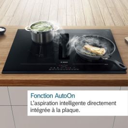 Placa extractora de inducción - BOSCH SER6 - PVQ711H26E Negro - 4 fuegos - Home Connect - L710xP522 mm