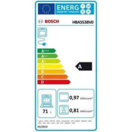 BOSCH HBA553BV0 - Horno eléctrico incorporado - Aire forzado 3D + - 71L - Limpieza Ecoclean - A - Blanco