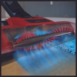 Einhell TE-SV 18 Li solo Aspiradora escoba 2 en 1 sin bolsa, para superficies de hogar y coche, color negro/rojo