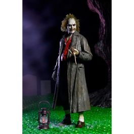 Neca Ultimate Beetlejuice Tour Guide The Bio-Exorcist Figura de Acción 18cm con Accesorios (sombrero, rata, linterna)