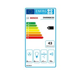 Campana Convencional BOSCH DWB96BC50 590 m³/h 70 dB 215W Campana Convencional BOSCH DWB96BC50 590 m³/h 70 dB 215W