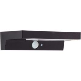Aplique de exterior - BRILLIANT - BARKER - LED y solar - Detector de movimiento - Plástico - 4 W - Negro Aplique de exterior - BRILLIANT - BARKER - LED y solar - Detector de movimiento - Plástico - 4 W - Negro