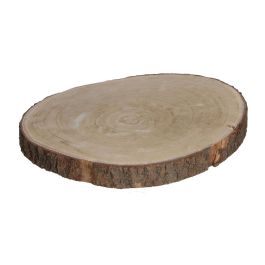 Mica Decorations Base decorativa tronco de madera natural marrón Ø34x4 cm Precio: 16.50000044. SKU: S7902751