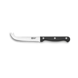 Richardson Sheffield Cuchillo de Queso Artisan, Acero Inoxidable, 10 cm, Mango Ergonómico Negro, Juego 6 Piezas, Apto Lavavajillas