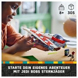 LEGO Star Wars 75388 Caza Estelar Jedi Bob con 2 Minifiguras y Droide Servo