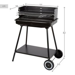 Barbacoa Portátil Aktive Acero Inoxidable Acero 55 x 82 x 43 cm Barbacoa Portátil Aktive Acero Inoxidable Acero 55 x 82 x 43 cm