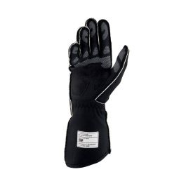 Omp OMPIB0-0772-A01-071-XL Guantes Técnica Rally Profesionales FIA 8856-2018 Negro Talla XL con Agarre de Silicona y Costuras Externas