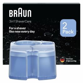 Braun BRA1738450882080 Cartucho de limpieza Clean & Renew CCR2 para estación SmartCare - Paquete de 2