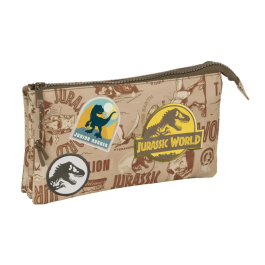 Portatodo Triple Jurassic World Beige 22 x 12 x 3 cm Precio: 8.49999953. SKU: B14PERFWFJ