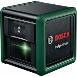 Bosch Quigo verde Nivel Láser de Líneas Cruzadas Autonivelante Haz Verde Alcance 12m Alta Visibilidad Incluye 2 Pilas