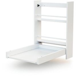 AT4 Cambiador de pared blanco, plegable con 2 estantes de almacenamiento para optimizar el espacio Precio: 141.50000029. SKU: B1GPJKEYYZ
