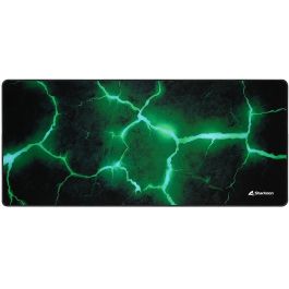Sharkoon SKILLER SGP30 Alfombrilla de ratón para juegos XL, Superficie de Precisión, Base Antideslizante, Colores Negro y Verde