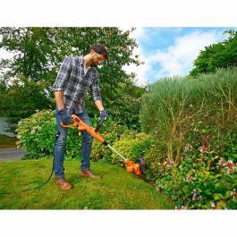 Black+Decker Cortabordes Eléctrico 450W, Hilo 25cm, Sistema AFS, Cabezal Trim & Edge, Mástil Telescópico y Empuñadura Auxiliar Black+Decker Cortabordes Eléctrico 450W, Hilo 25cm, Sistema AFS, Cabezal Trim & Edge, Mástil Telescópico y Empuñadura Auxiliar
