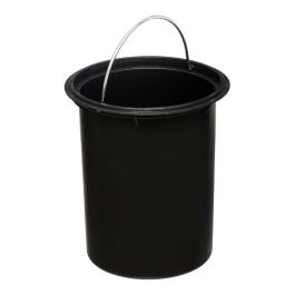 5Five Papelera pedal verde petrol 3 l, colección Colors, metal/bambú