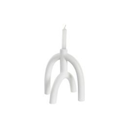 Candelabro Scandi DKD Home Decor Blanco 21.5 x 23 x 21.5 cm