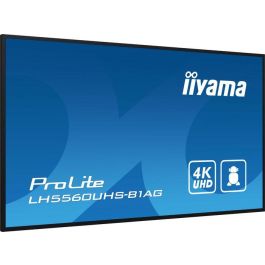 iiyama PROLITE Pizarra de caballete digital 139,7 cm (55") LED Wifi 500 cd / m² 4K Ultra HD Negro Procesador incorporado Android 11 24/7