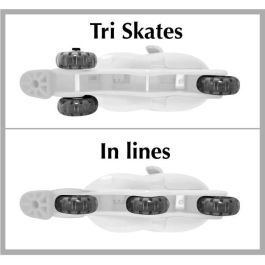 BOY 2 en 1 Patines en línea Tres ruedas Talla 27-30 SKIDS CONTROL