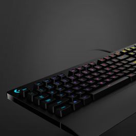 Logitech Prodigy G213 920-008093 Teclado Gaming Alámbrico USB QWERTY US Layout con Retroiluminación LED RGB Negro Resistente Derrames