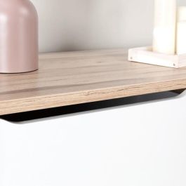 FINLANDEK VANKKA Cómoda Cajonera Escandinava, 3 Cajones, Roble y Blanco Mate, Patas Madera Maciza, 80x42x86 cm FINLANDEK VANKKA Cómoda Cajonera Escandinava, 3 Cajones, Roble y Blanco Mate, Patas Madera Maciza, 80x42x86 cm