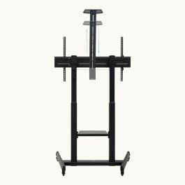 TooQ FS20406HM-B Soporte de Suelo con Ruedas para TV 60-100 Pulgadas, 130 kg, Ajustable en Altura, Negro