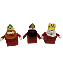 DKD Home Decor Caja Navidad Tradicional Reyes Magos Multicolor 11 x 21 x 21 cm (6 Unidades) Precio: 21.58999975. SKU: B12MSL2DFS