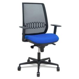 Silla Piqueras Y Crespo Alares Brazos Regulables Ergonomica Mecanismo Sincro Respaldo Malla Negra Asiento Tapizado Bali Azul Precio: 269.69000058. SKU: B16CNHMKQ9