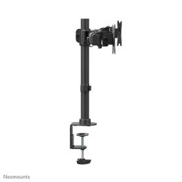 Neomounts FPMA-DCB100DBLACK Soporte de Escritorio Doble para 2 Monitores 10-27" hasta 10kg por Pantalla, Inclinable y Giratorio, Negro