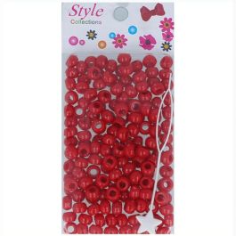 LB Bd001-Rojo Bolitas de Plástico para Trenzas Accesorios de Peinado Precio: 0.99000022. SKU: SBL-BD001RO