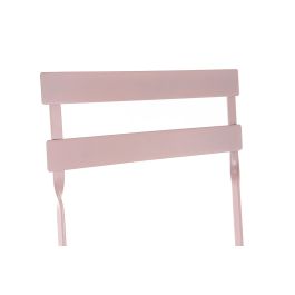 DKD Home Decor Mesa Terraza y Jardin Rosa 60 x 75 x 60 cm Set de 3 Plegable