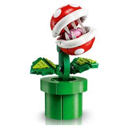 Lego Super Mario 71426 Planta Piraña, Figura Articulada con Tubo y 2 Piezas, Modelo para Adultos, Idea de Regalo