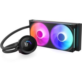 NZXT RL-KR240-B2 Kraken 240 RGB V2, Enfriamiento Líquido AIO 240mm con Pantalla 1.54", Negro, Soporte Intel/AMD